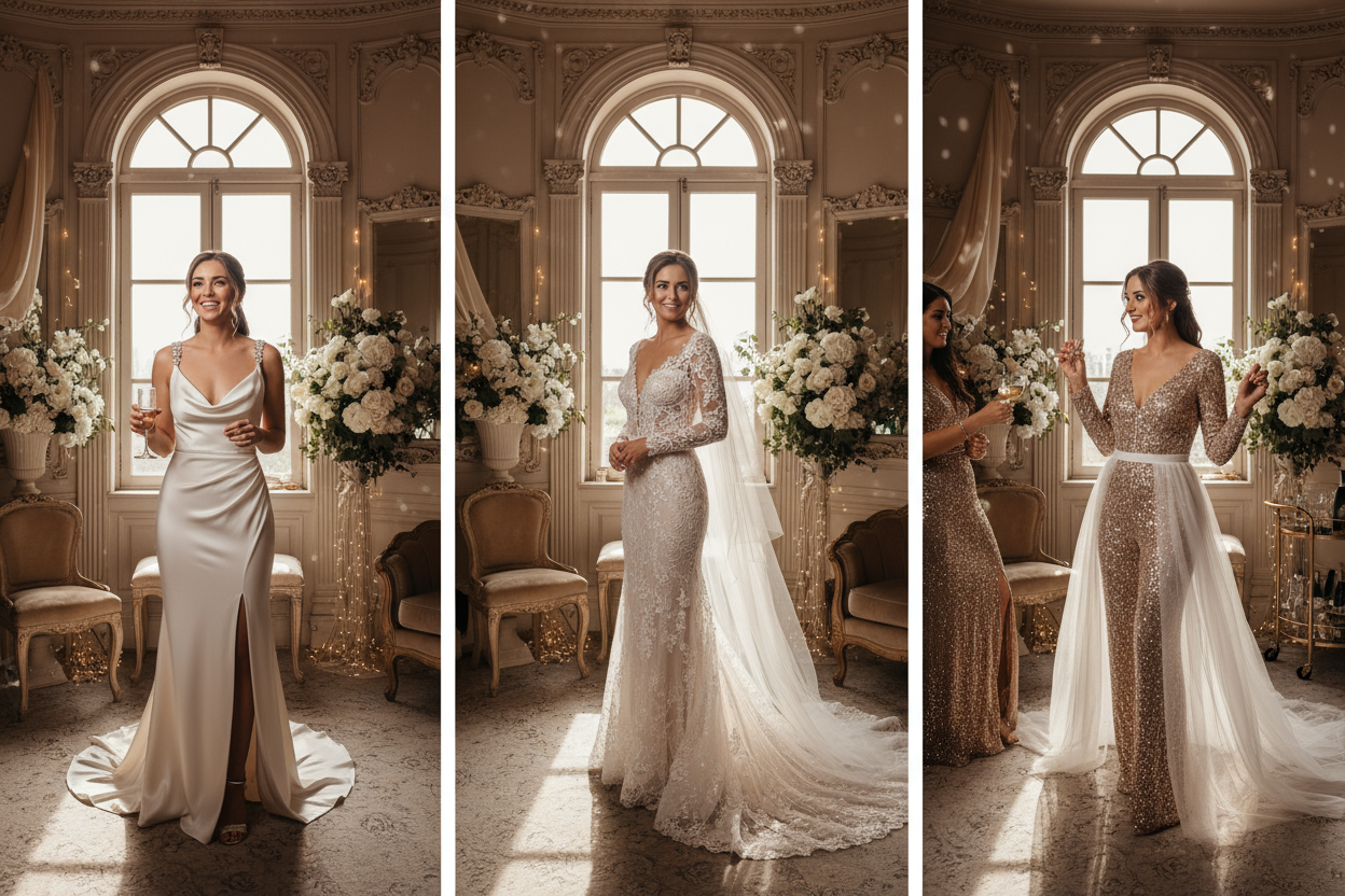 From Ceremony to Reception: Wedding Day Outfit Changes and Multiple Dress Options