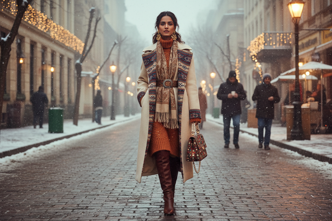 Winter Fashion Essentials: Stylish Coats and Dresses for Indian Weather