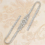 Rhinestone Applique Wedding Dress Waist Jewelry