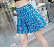 Pleated Skirt High Waist Short Skirt - Chiffons