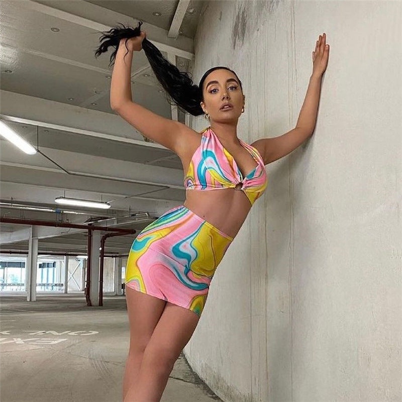 Sexy Low Cut Backless Lace-Up Bodycon Dress - Chiffons