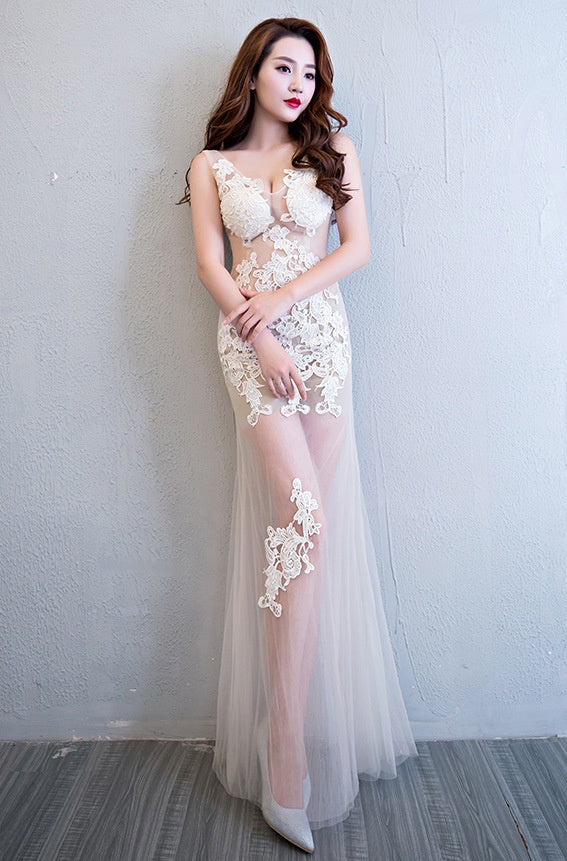 Evening Dress Sexy Transparent Long Skirt - Chiffons