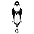 Erotic Lingerie Sexy Women'S Black Patent Leather Bracelet Game Outfit