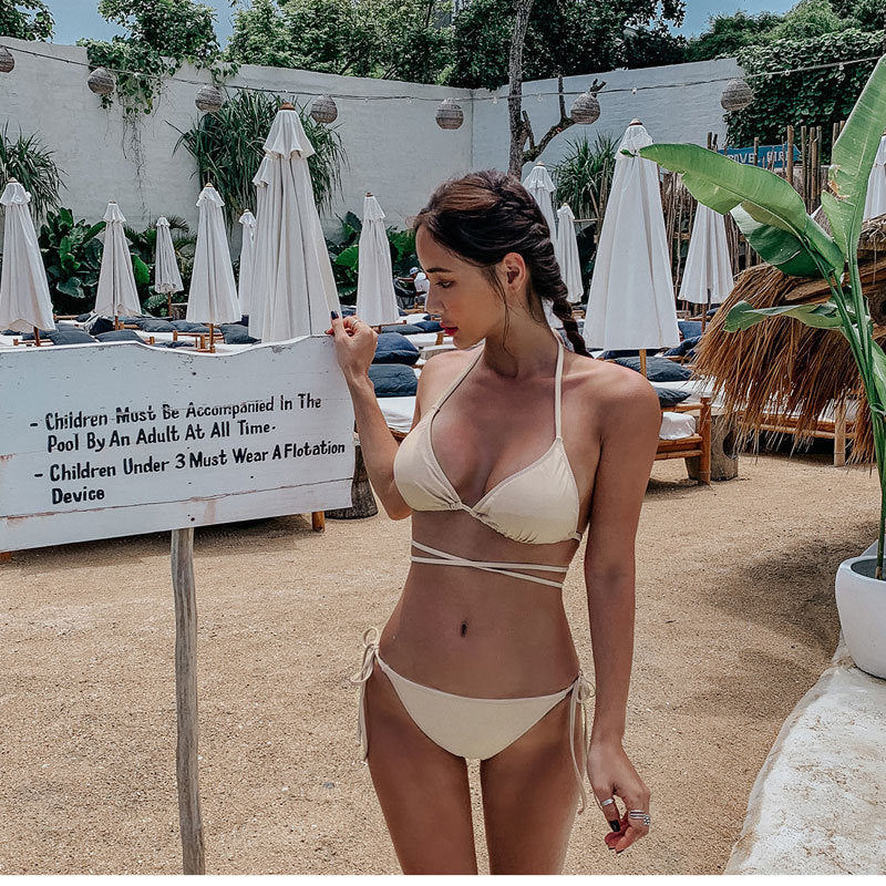 Women's Split Bikini - Sexy Two-Piece Swimsuit