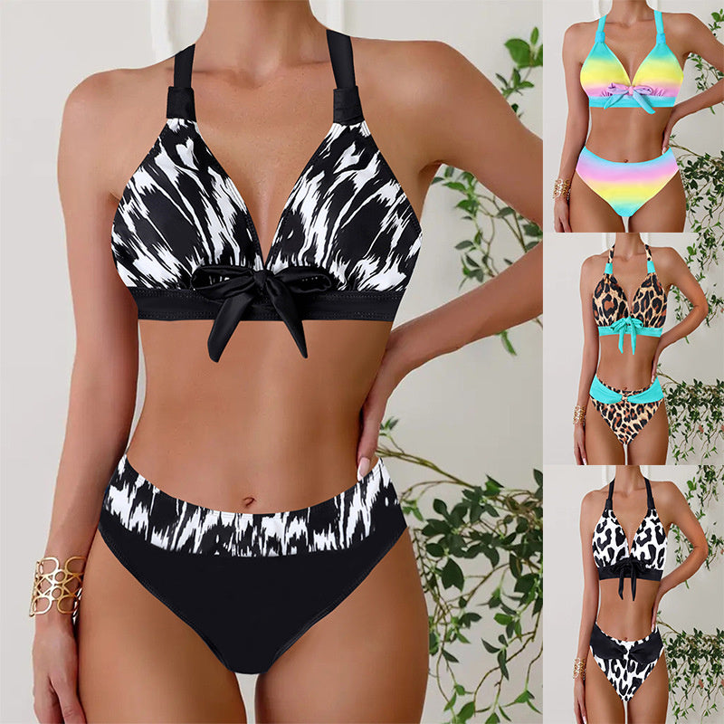 European And American Triangle Bikini Split Plus Size Bikini