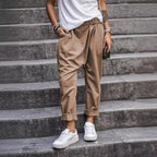 Women's Casual Pants With Pockets Elastic High Waist Harem Trousers Fashion Streetwear Clothing