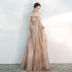 Toast Dress Female Wedding Bridesmaids Breast Wipe Long Skirt Dinner Annual Meeting Host