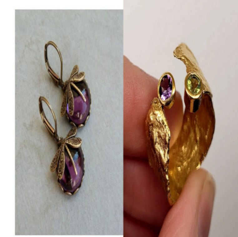 Fashion Jewelry Women's Earrings Hanging Vintage Dragonfly Pendant Earring Boho Chakra Blue Moonstone Drop Earrings For Women Wedding Charm Ethnic Jewellery