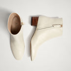 Zipper  Ankle Boots Md Women's Full Leather Shoes