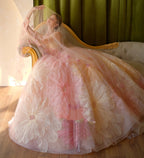 Wedding Dress Skirt Train Bride Performance Art