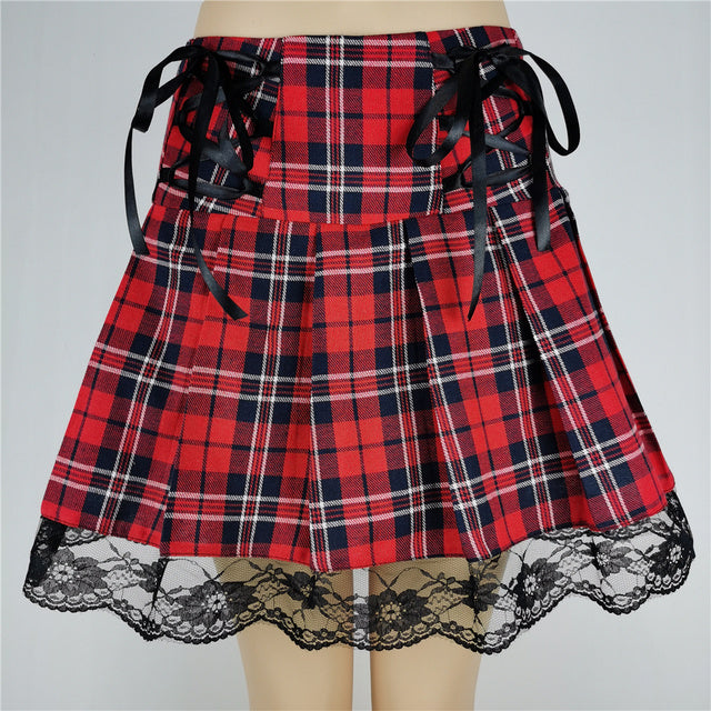 Women's Fashion Punk Gothic High Waist Skirt