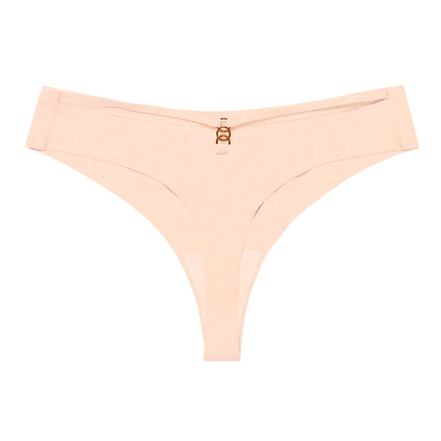 Panties Set Women Seamless Panties Sexy Low-Waist G-String Thong Ice Silk Underwear Hollow Out T-Back Solid Bandage Female Lingerie