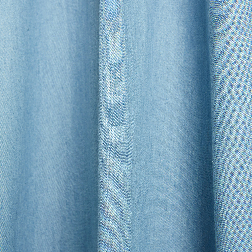 Fashion Women's Blue Denim Stitching Solid Color Skirt