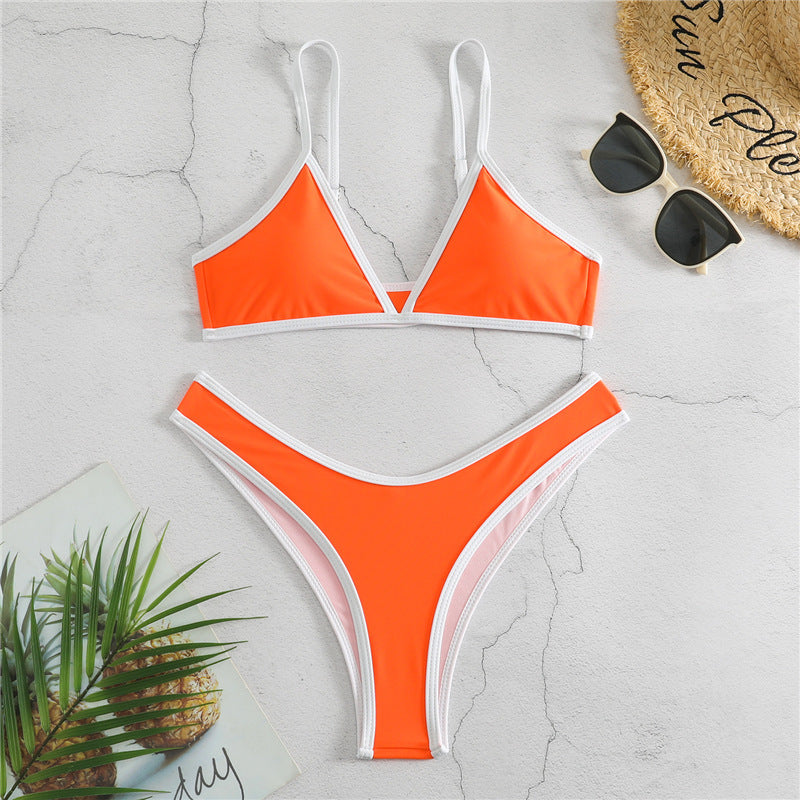 Women's Triangle Bikini Swimsuit - Sexy Split Design