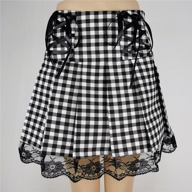 Women's Fashion Punk Gothic High Waist Skirt