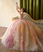 Wedding Dress Skirt Train Bride Performance Art